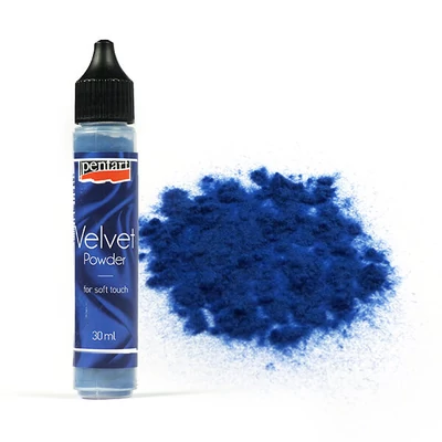 Pudră cu efect catifea, 30 ml - albastru regal, 4 g