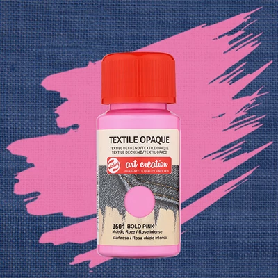 Vopsea textil Art Creation pentru materiale de culoare închisă - 3501 Bold pink opaque