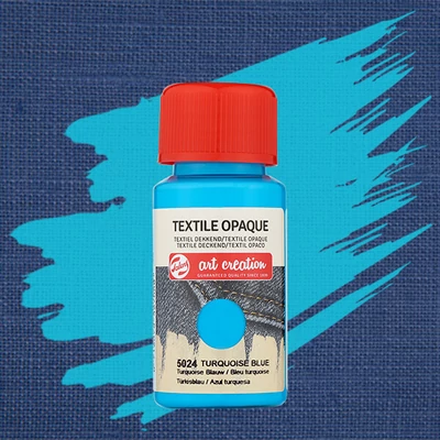 Vopsea textil Art Creation pentru materiale de culoare închisă - 5024 Turquoise blue opaque