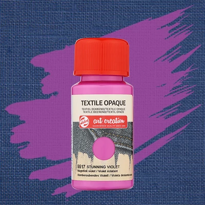 Vopsea textil Art Creation pentru materiale de culoare închisă - 5517 Stunning violet opaque