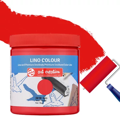 Vopsea linogravură Art Creation , 250 ml, pe bază de apă  - 3018 Red