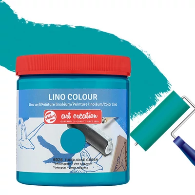 Vopsea linogravură Art Creation , 250 ml, pe bază de apă  - 6026 Turquoise green