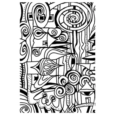 Ștampilă silicon  , 7,4x10,5 cm - Colorat, sat