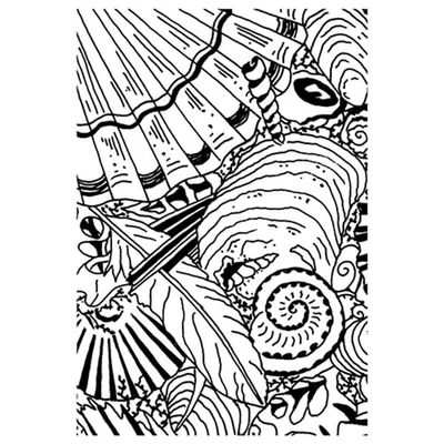 Ștampilă silicon  , 7,4x10,5 cm - Colorant, coajă
