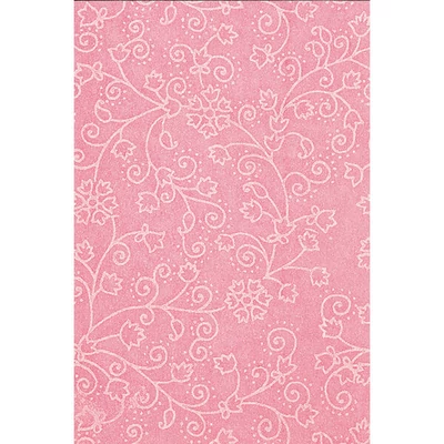 Hârtie  de bumbac, 50x70 cm, happy Flowers - 67, roz