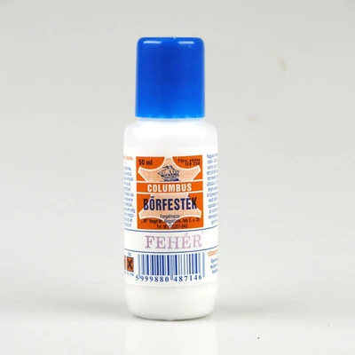 Vopsea pentru piele Columbus - 50 ml - alb