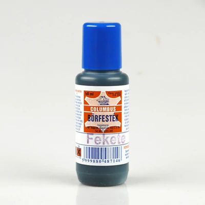 Vopsea pentru piele Columbus - 50 ml - negru