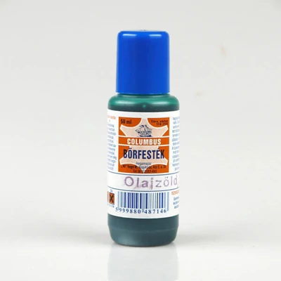 Vopsea piele Columbus - 50 ml - verde masline