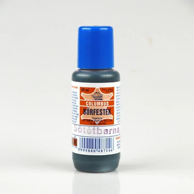Vopsea pentru piele Columbus - 50 ml - maro închis