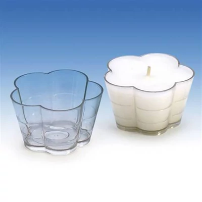 Formă de turnare lumânare  - candelabru cu flori, 5,1x2,9 cm