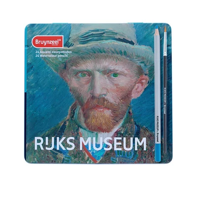 Set de creioane acuarele Bruynzeel Rijks Museum - 24 buc., Van Gogh: Autoportret