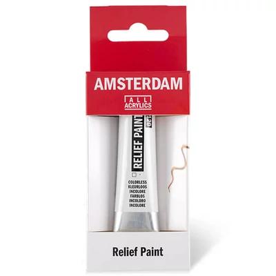 Vopsea de contur Amsterdam Relief Paint, , nu se poate arde, 20 ml - incoloră, 120