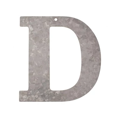 Litera din zinc - D, 12 cm