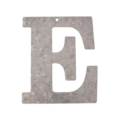 Litera din zinc - E, 12 cm