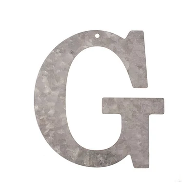 Litera din zinc - G, 12 cm