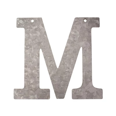 Litera din zinc - M, 12 cm