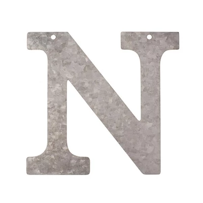 Litera din zinc - N, 12 cm