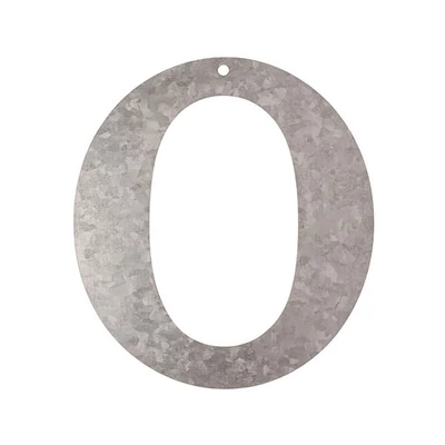 Litera din zinc - O, 12 cm