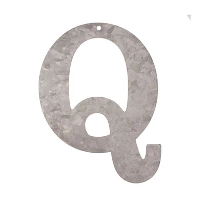 Litera din zinc - Q, 12 cm