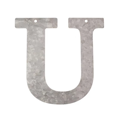 Litera din zinc - U, 12 cm