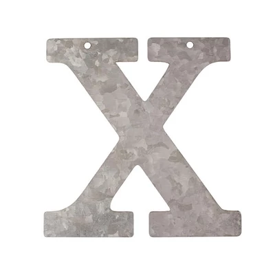 Litera din zinc - X, 12 cm