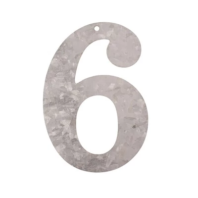 Număr de zinc - 6, 12 cm