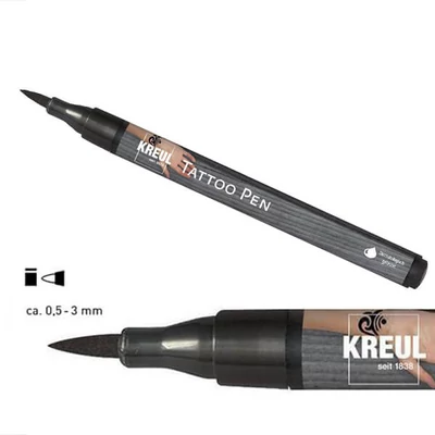 Marker pentru tatuaje, Tattoo pen, 0,5-3 mm - negru