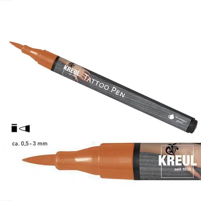 Marker pentru tatuaje, Tattoo pen, 0,5-3 mm - henna