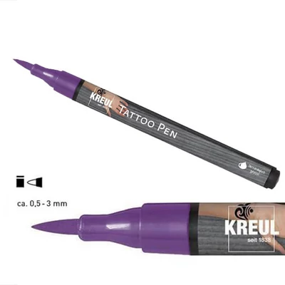 Marker pentru tatuaje, Tattoo pen, 0,5-3 mm - violet