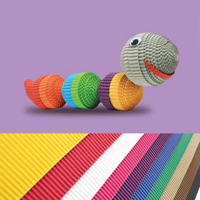 Carton ondulat - 50x70 cm - in diverse culori