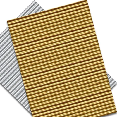 Carton ondulat - 50x70 cm - metalic - in diverse culori