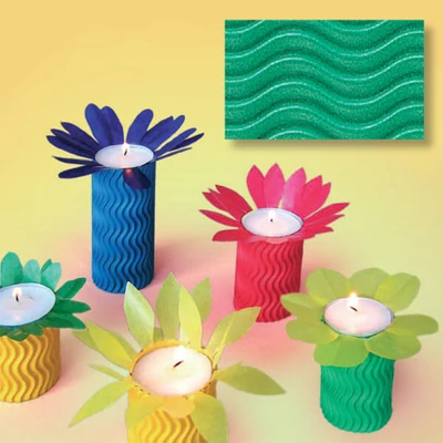 Carton ondulat - 50x70 cm - W-wave, 57 - verde