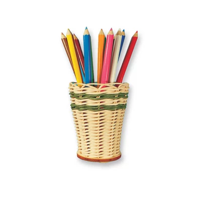 Pachet artizanat pentru țesut coșuri - mini suport pentru creion