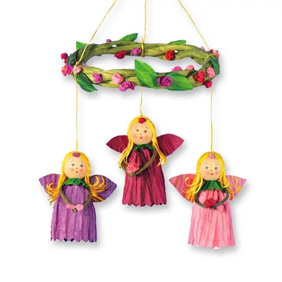 Set hârtie DIY - mini zâne de flori