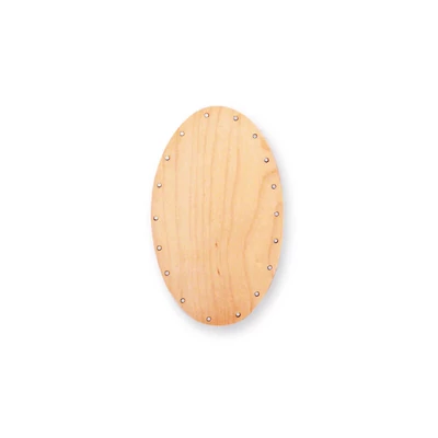 Baza de țesut coș, ovală - 7x11 cm, dimensiunea găurii de 2,5 mm
