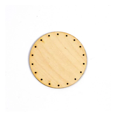 Baza de țesut coș, cerc - 9 cm, dimensiunea găurii de 2,5 mm