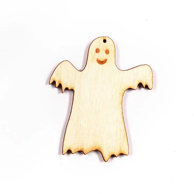 Siluetă din lemn, atârnabilă, modelată cu laser - Ornament copac fantomă