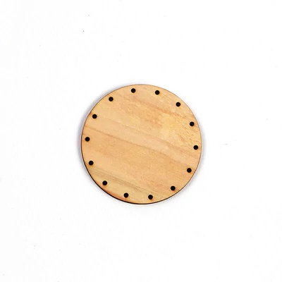 Bază de țesut coș, cerc - 7 cm, dimensiunea găurii de 2,5 mm