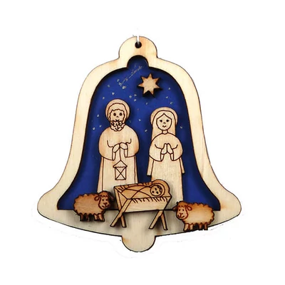 Pachet artizanat decoratiuni brad - Sfanta Familie