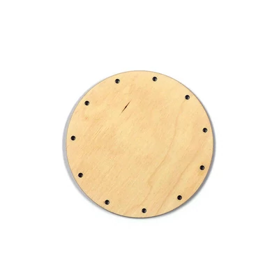 Bază de țesut coș, cerc - 11 cm, dimensiunea găurii de 3,5 mm