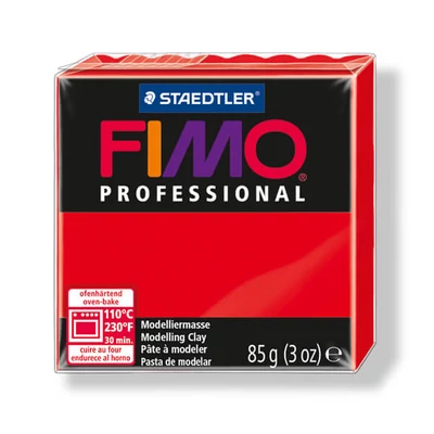 FIMO Professional Plastilină care se întărește la coacere , 85 g - rosie (8004-200)