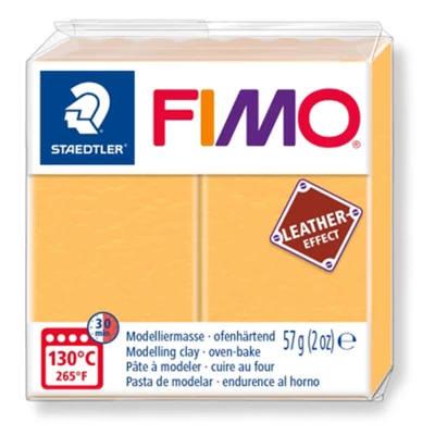 FIMO Leather Effect plastilină care se întărește la coacere 57 g - șofran (8010-109)