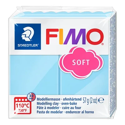 Plastilină care se întărește la coacere  FIMO Soft, 57 g - apa pastelata (8020-305)