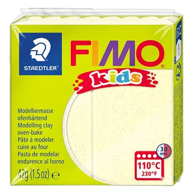 FIMO Kids Plastilină care se întărește la coacere , 42 g - galben perlat (8030-106)