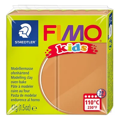 FIMO Kids Plastilină care se întărește la coacere , 42 g - maro deschis (8030-71)