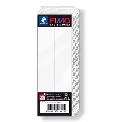 FIMO Professional Plastilină care se întărește la coacere , 454 g - alb 8041-0
