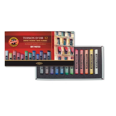Set cretă pastel uscat Toison d'Or - 12 buc