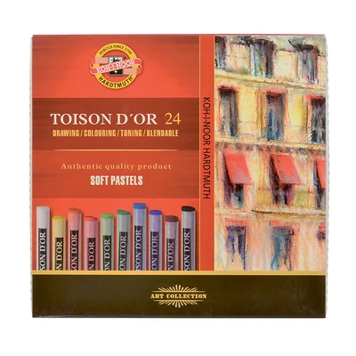 Set cretă pastel uscat Toison d'Or - 24 buc