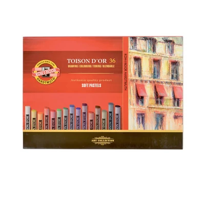 Set cretă pastel uscat Toison d'Or - 36 buc