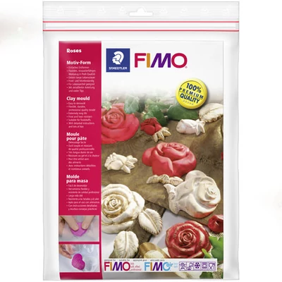 FIMO Öntőforma - rózsák, 7 cm